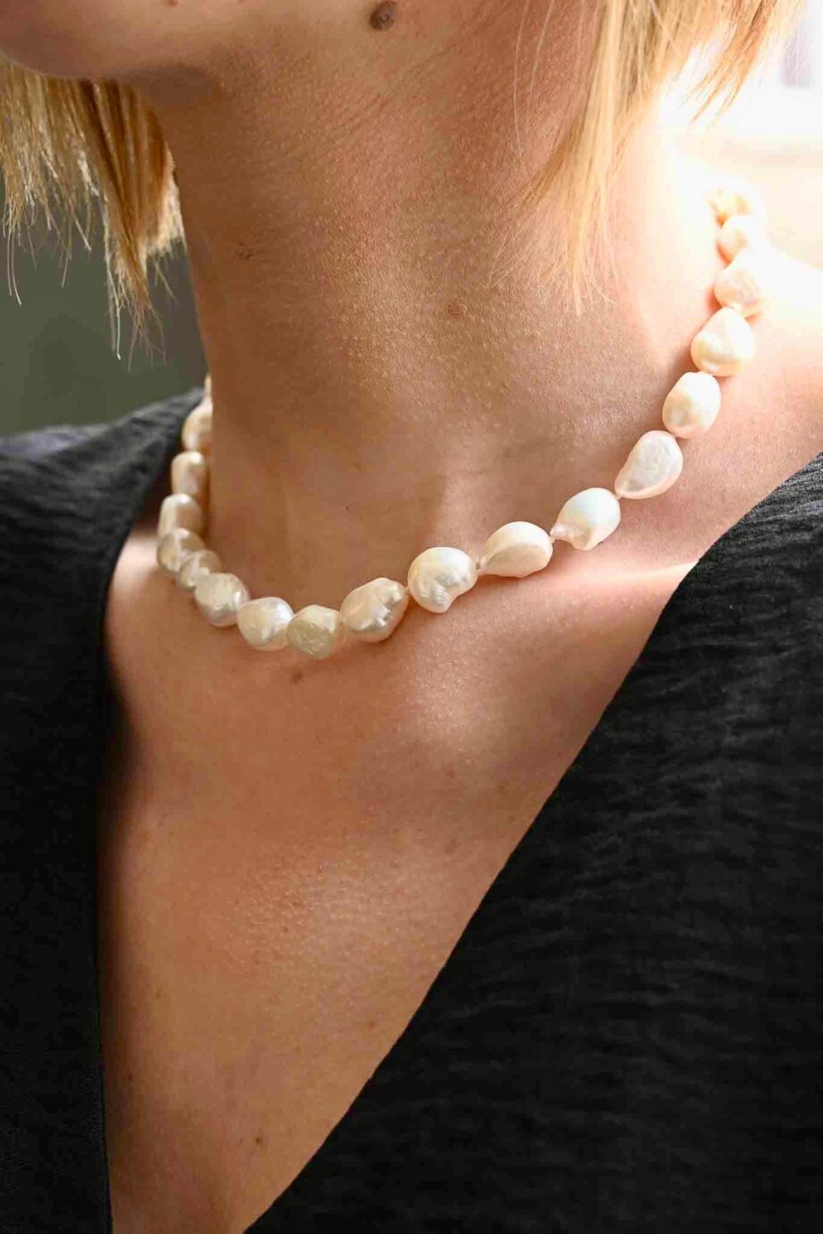Collier perles baroques
