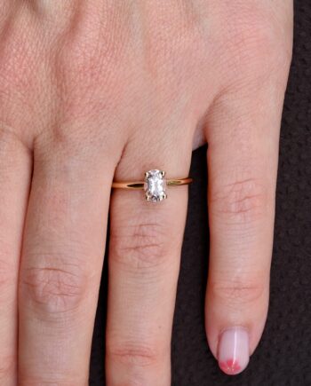 bague main pierre rose clair